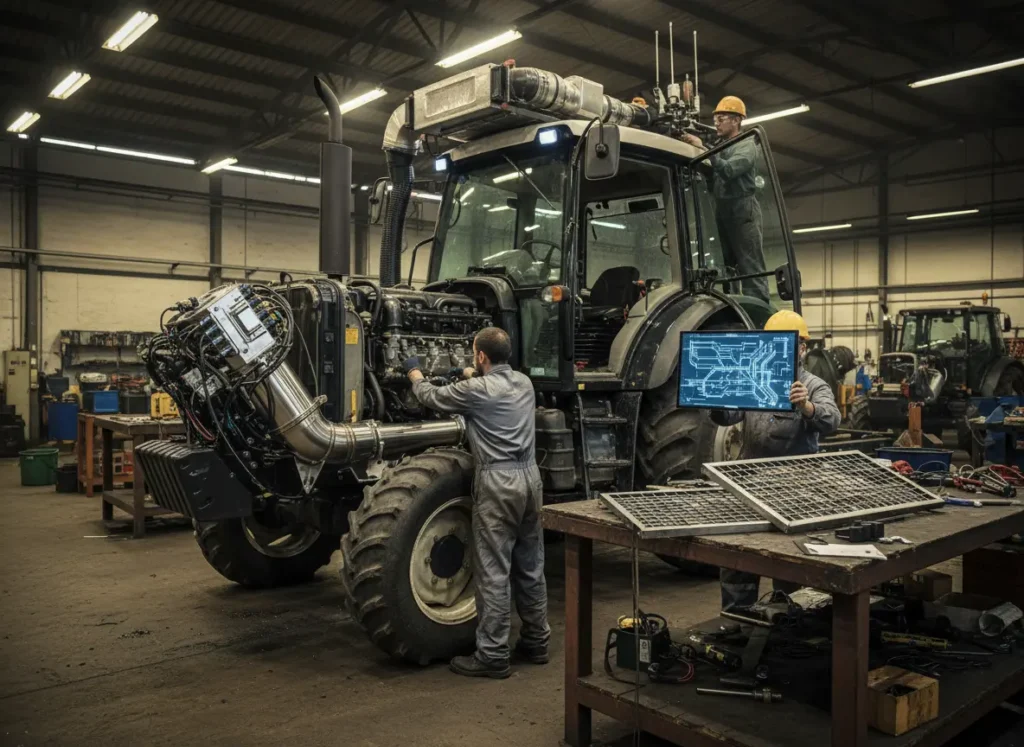 Adequacoes Tecnicas Essenciais para Maquinas Agricolas Brasileiras Venderem na Europa máquinas agrícolas adaptadas para a Europa, exportação máquinas agrícolas, equipamentos agrícolas Brasil Europa, adequação máquinas agrícolas, mercado europeu agro