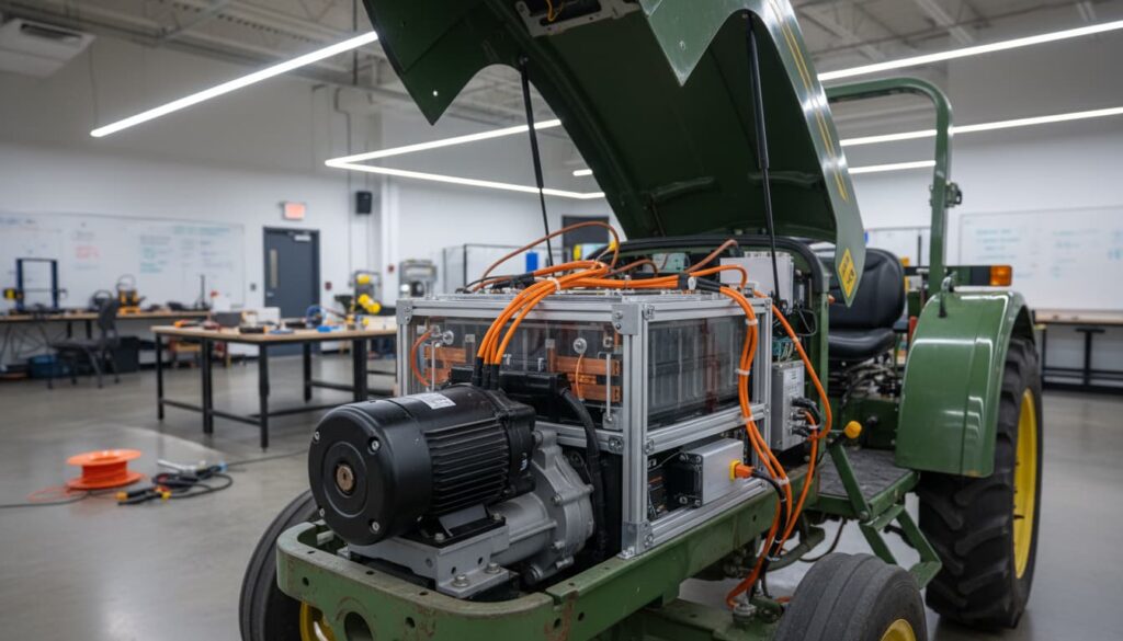 Por Que as Vendas de Máquinas Agrícolas Caíram 28,2% em Fevereiro e Como Minimizar o Impacto Operacional 2 Trator elétrico,Vendas de máquinas agrícolas,Manutenção preditiva,Eficiência operacional Estrutura Tecnica e Componentes do Trator Eletrico Desenvolvido pela Unioeste Trator elétrico,Vendas de máquinas agrícolas,Manutenção preditiva,Eficiência operacional