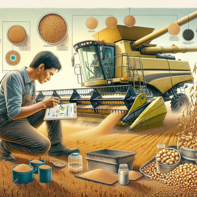 Como Medir Perdas na Colheita de Soja para Maximizar a Eficiência Industrial 2 Perdas na colheita de soja,Medir perdas na colheita,Eficiência na colheita,Colheita mecanizada de soja,Desperdício de grãos,Manutenção de correias agrícolas,Regulagem de colheitadeiras Procedimentos Práticos para Medir Perdas na Colheita de Soja no Campo e na Máquina