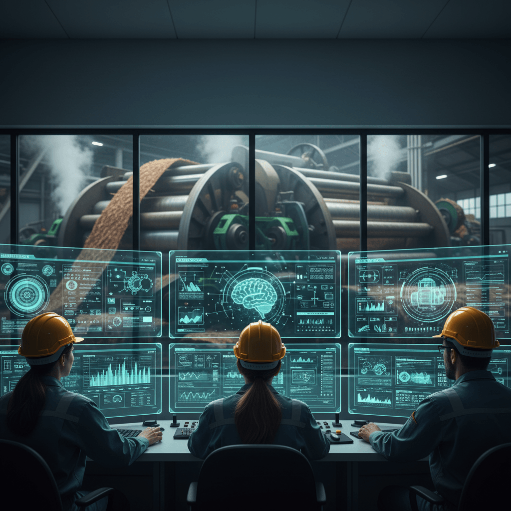 Imagem de capa sobre Inteligência Artificial na moagem de cana, destacando inovações na agricultura