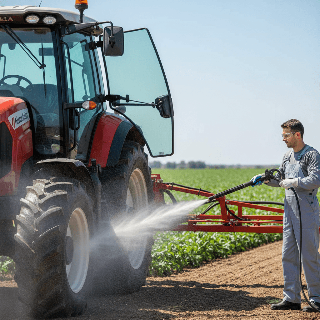 Desinfecção Agrícola: Como Fazer a Limpeza Eficiente de Máquinas e Implementos 5 Healthy crops and disinfected machinery