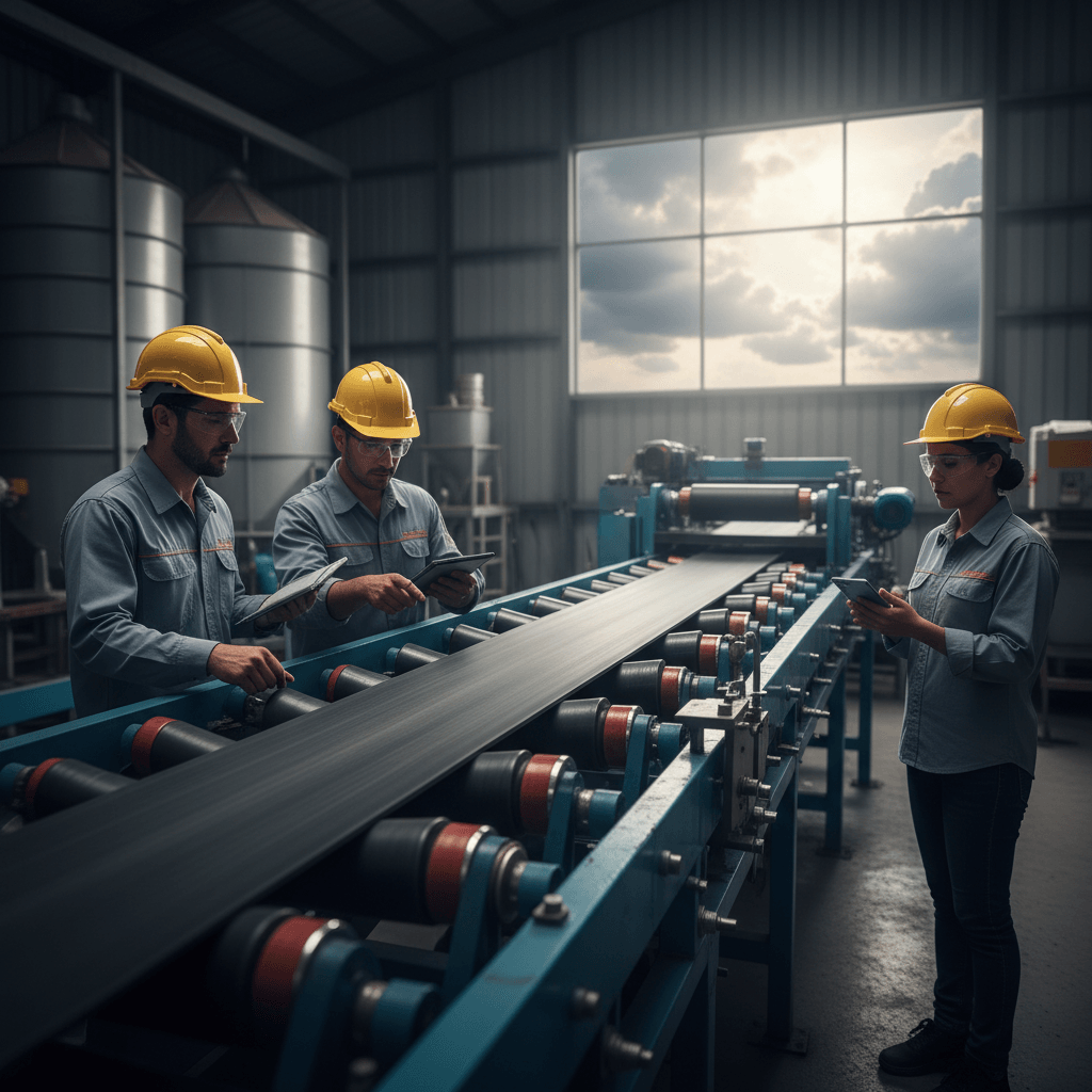 Illustration of equipment maintenance for El Niño preparation in agro and industrial sectors.