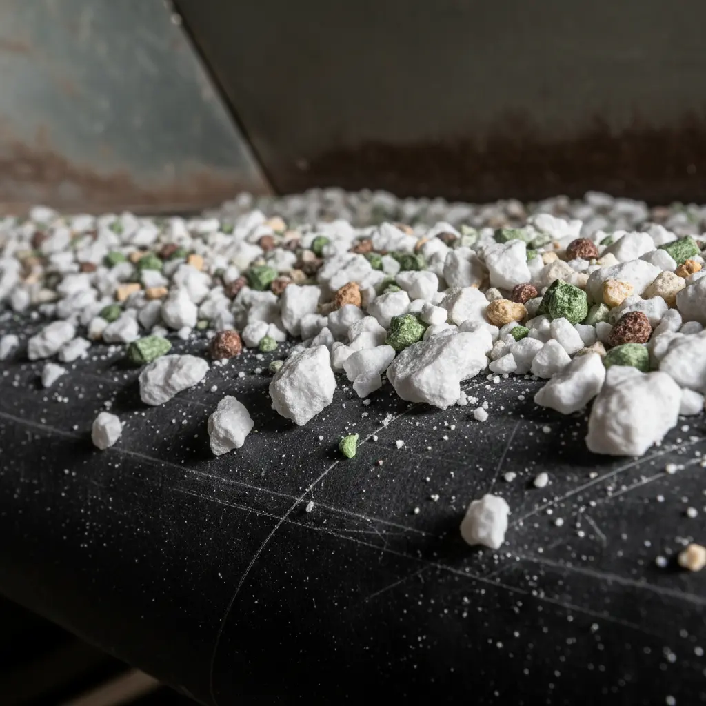 Como o Calcário e o Fertilizante Desgastam a Esteira do Distribuidor 1 calcario calcario