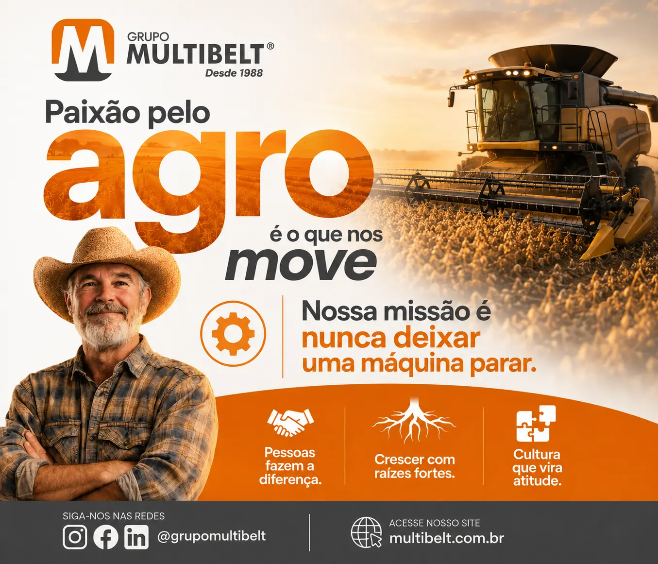 Nossa missão é nunca deixar uma máquina parar